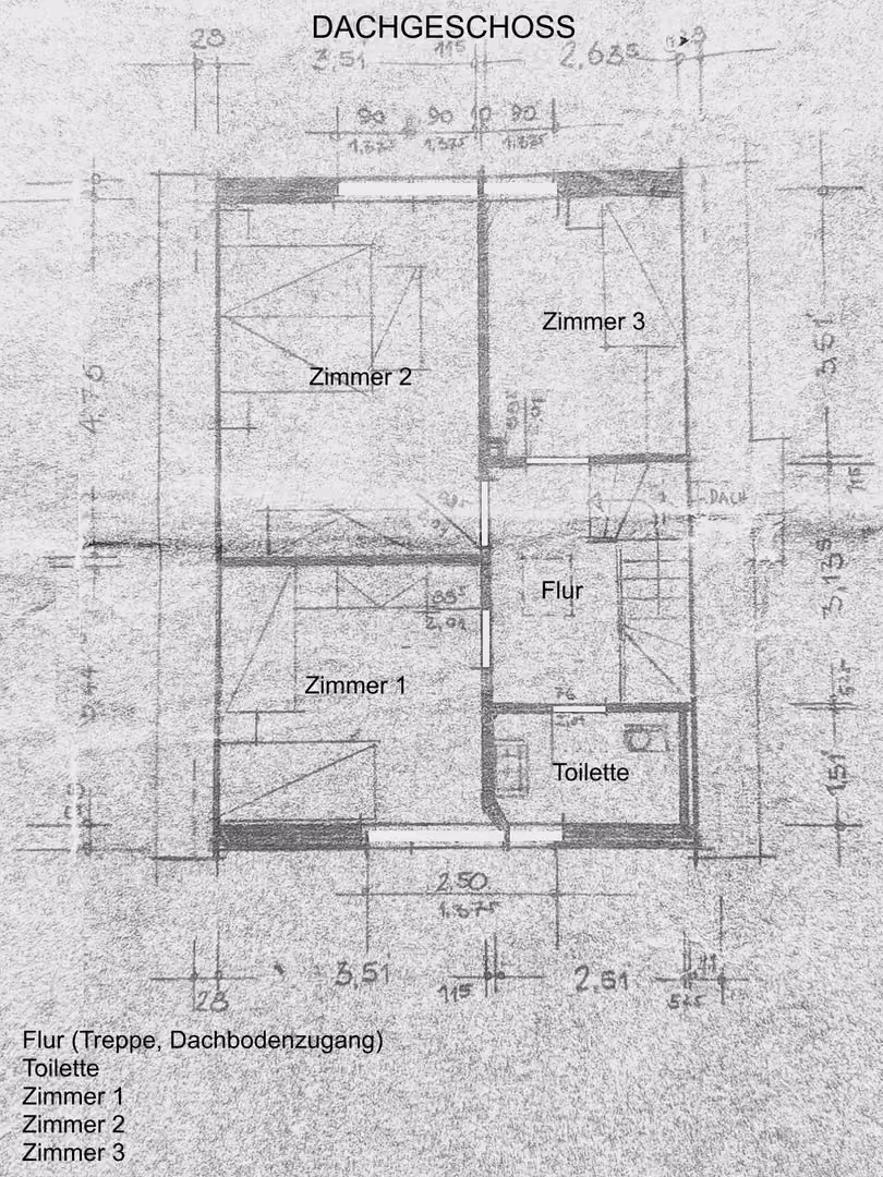 Grundriss Dachgeschoss