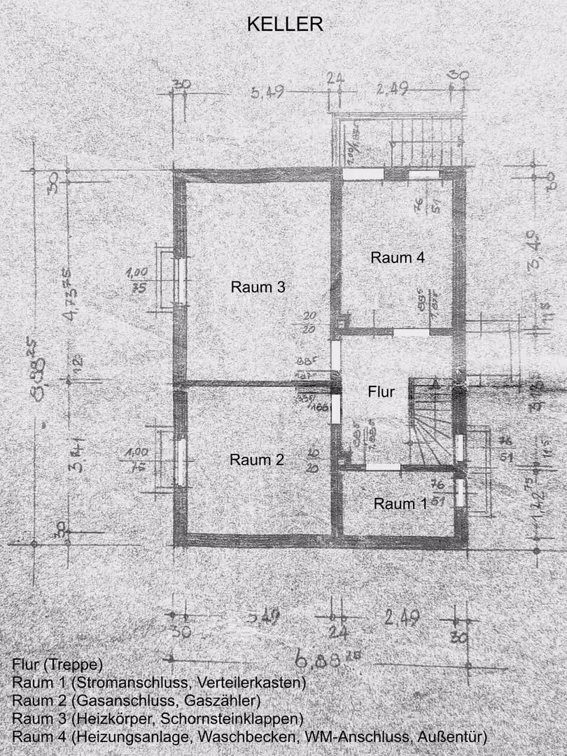 Grundriss Keller